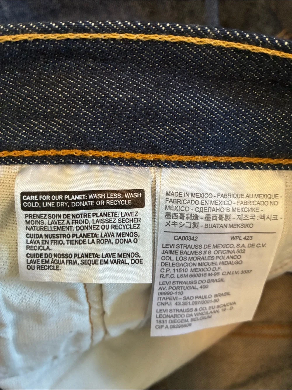 Levi's Men's 501 Jeans in Dark Indigo Blue